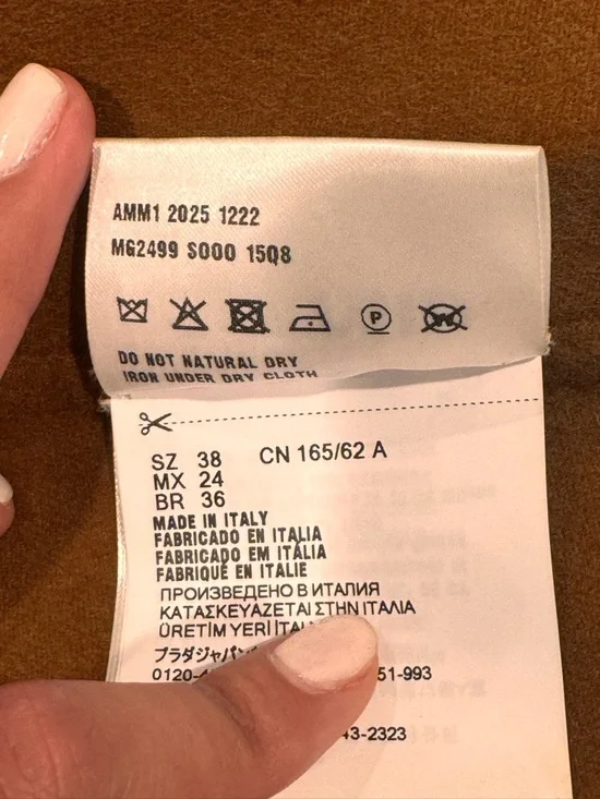 Miu Miu Cropped Button-Down Jacket in Warm Brown Size XS/S - Picture 13 of 15